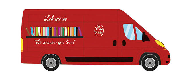 Le Camion qui livre du Livre de poche, en partenariat avec Le Point.