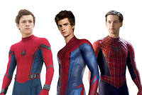 3 Spider-Man,&nbsp;3&nbsp;portraits diff&eacute;rents de l'ado et du geek