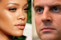 Arr&ecirc;tez tout&nbsp;: Emmanuel Macron re&ccedil;oit Rihanna &agrave; l'&Eacute;lys&eacute;e