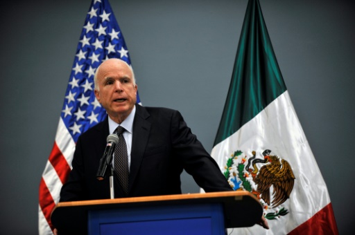 Le sénateur américain républicain John McCain, le 20 décembre 2016 à Mexico © PEDRO PARDO AFP/Archives