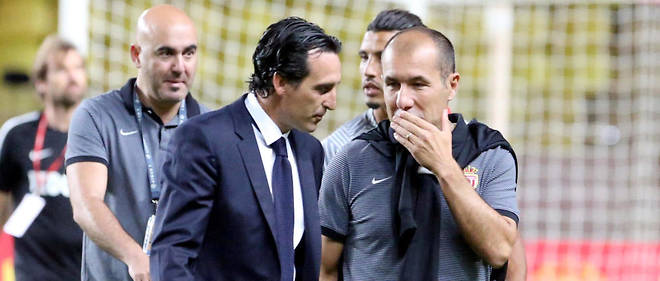 Unai Emery et Leonardo Jardim, les entraineurs du PSG et de Monaco.