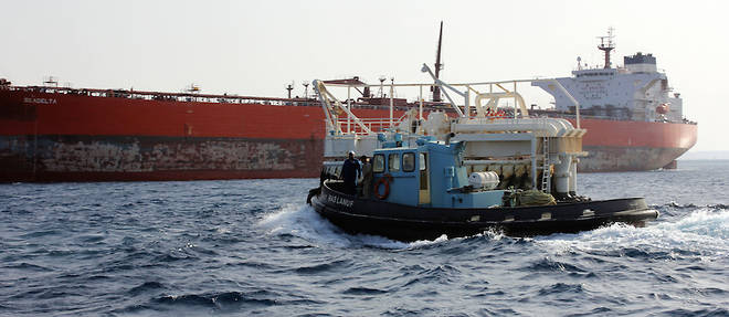 Tout le potentiel libyen autour des hydrocarbures passe par les tankers. Ici, a l'est du port de Ras Lanouf en septembre 2016. 