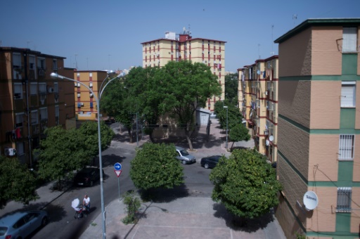 Le quartier des Pajaritos, le plus pauvre d'Espagne, le 12 juillet 2017 à Séville © JORGE GUERRERO AFP/Archives