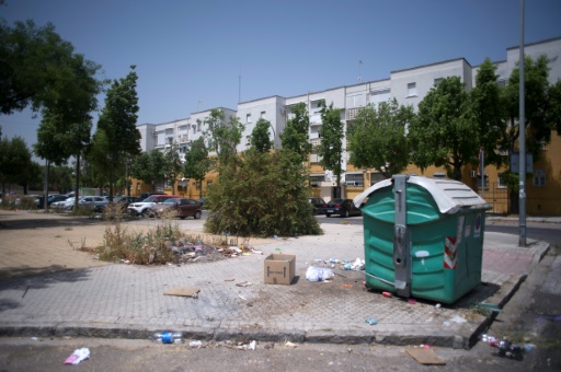 L quartier des Pajaritos, le plus pauvre d'Espagne, le 12 juillet 2017 à Séville © JORGE GUERRERO AFP/Archives