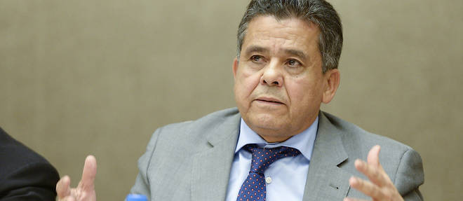 Mohamed Dayri, ministre des Affaires etrangeres de la Libye version Haftar lors du Dialogue du Haut- Commissariat sur les defis de la protection, decembre 2014.