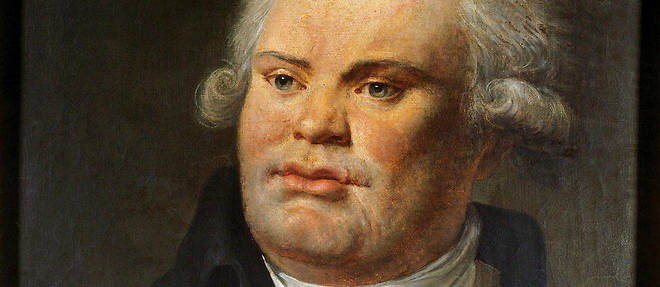 "Idole pourrie".Portrait de Danton. Declare ennemi du peuple et conspirateur, il s'agit de "l'assassiner" aux yeux du peuple. Robespierre et Saint-Just se chargent du requisitoire.