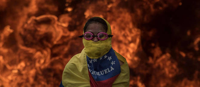 Manifestations a Caracas en avril contre le gouvernement Maduro