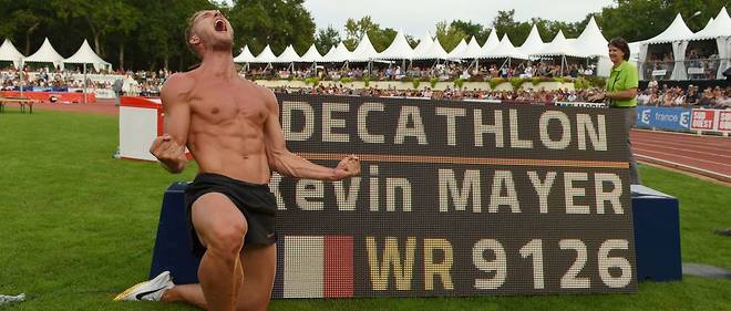 Kevin Mayer detient desormais le titre de champion du monde et le record du monde du decathlon.