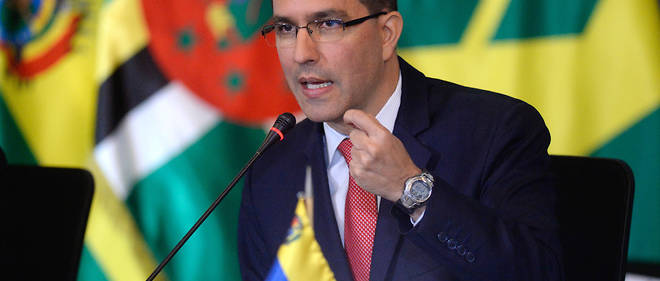 Le ministre des Affaires etrangeres venezuelien, Jorge Arreaza.