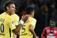 Football -&nbsp;Ligue 1&nbsp;: Paris et Neymar surclassent Guingamp