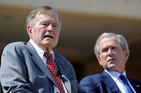 Charlottesvilles&nbsp;: les pr&eacute;sidents Bush prennent position