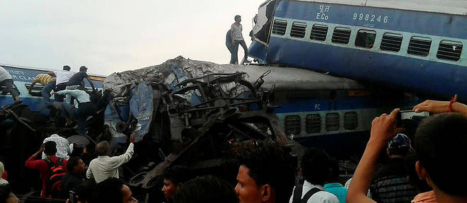 14 voitures de ce train ont deraille. Le reseau ferroviaire indien est souvent pointe du doigt en raison de sa vetuste.