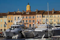 Le port de Saint-Tropez et ses yachts. ©Jean Daniel Sudres
