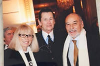 Mireille Darc, Jean-Louis Scherrer et Tahar Ben Jelloun, à l'occasion des 70 ans du couturier.