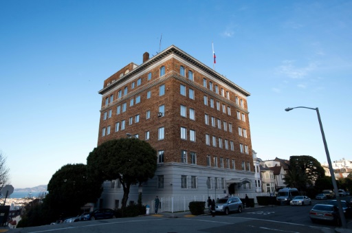 Le consulat russe à San Francisco, le 29 décembre 2016, en Californie © Josh Edelson AFP/Archives
