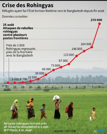 Crise des Rohingyas © Gal ROMA AFP