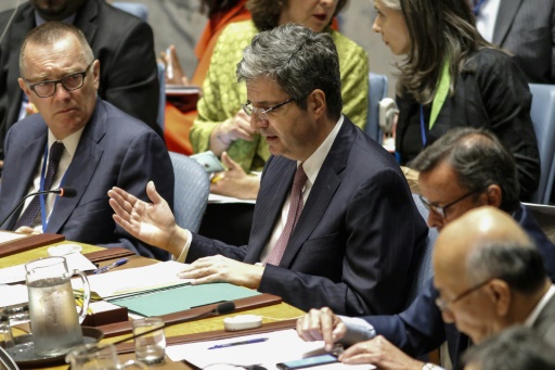 L'ambassadeur français auprès de l'ONU, Francois Delattre lors de son intervention devant le Conseil de sécurité, le 11 septembre 2017 © KENA BETANCUR AFP