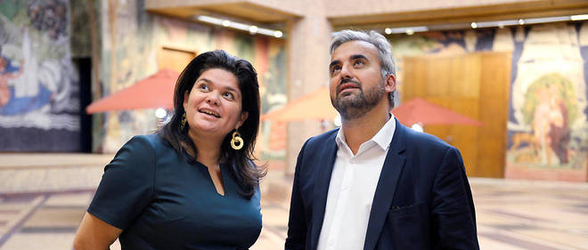 Inseparables. Les porte-parole de La France insoumise, Raquel Garrido et Alexis Corbiere, maries depuis dix-sept ans, au Musee national de l'histoire de l'immigration, a Paris, le 9 septembre.