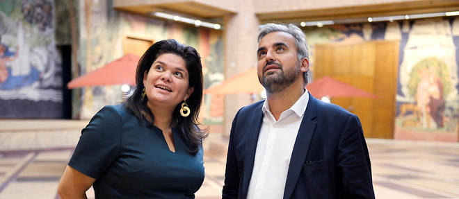 Inseparables. Les porte-parole de La France insoumise, Raquel Garrido et Alexis Corbiere, maries depuis dix-sept ans, au Musee national de l'histoire de l'immigration, a Paris, le 9 septembre.