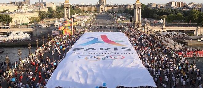 Manifestation pour promouvoir la candidature de Paris aux JO de 2024, le 24 juin 2017.