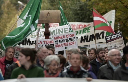 Nouvelle manifestation contre un projet de mine d'or au Pays Basque
