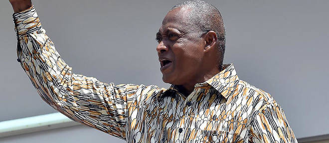 Le chef de file de l'opposition togolaise, Jean-Pierre Fabre, le 29 avril 2015 a Lome. 