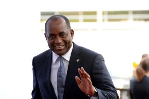 Le Premier ministre de la Dominique, Roosevelt Skerrit, le 10 juin 2015 à Bruxelles  © THIERRY CHARLIER AFP/Archives