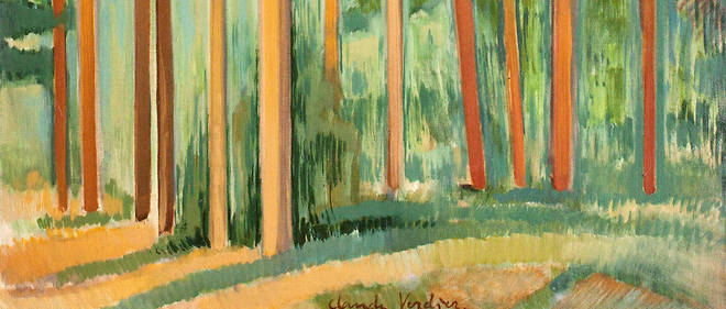 << Les pins verticaux >> (detail), de Claude Verdier.