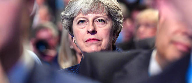 Theresa May au congres du Parti conservateur a Manchester, lundi 2 octobre.  