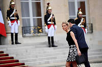 Tiphaine Auzière à l'Élysée, à l'occasion de l'investiture de son beau-père Emmanuel Macron.   