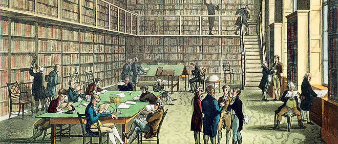 Bibliotheque de la Royal Institution, Albermarle Street, Londres. 
