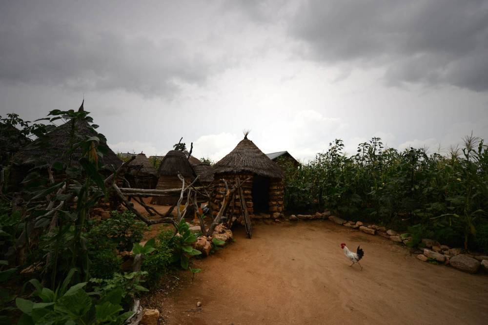 Site de réfugiés de Minawao, Cameroun. 
Vue des habitations. ©  Xavier Bourgois