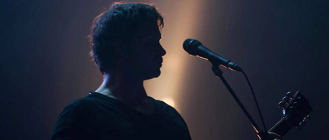 Bertrand Cantat lors d'un concert de Detroit, son precedent groupe, le 24 avril 2014.