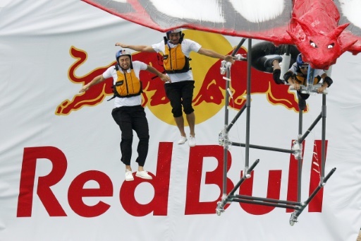 La marque autrichienne de boissons Red Bull sponsorise les sports extrêmes  © Ed Jones AFP/Archives