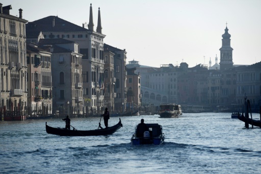 Le Grand Canal à Venise le 8 avril 2017 © MIGUEL MEDINA AFP/Archives