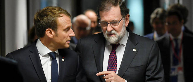 Mariano Rajoy, de m&#233;chante humeur en raison de la crise catalane, avait &#224; c&#339;ur de d&#233;fendre la situation des routiers espagnols. Emmanuel Macron lui a conc&#233;d&#233; quelques points pour arracher l'essentiel.&#160;