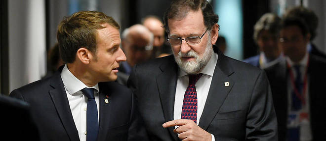 Mariano Rajoy, de m&#233;chante humeur en raison de la crise catalane, avait &#224; c&#339;ur de d&#233;fendre la situation des routiers espagnols. Emmanuel Macron lui a conc&#233;d&#233; quelques points pour arracher l'essentiel.&#160;