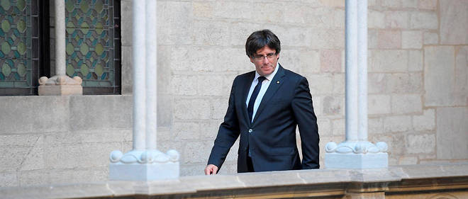 Carles Puigdemont le 26 octobre, avant sa destitution par le gouvernement espagnol.