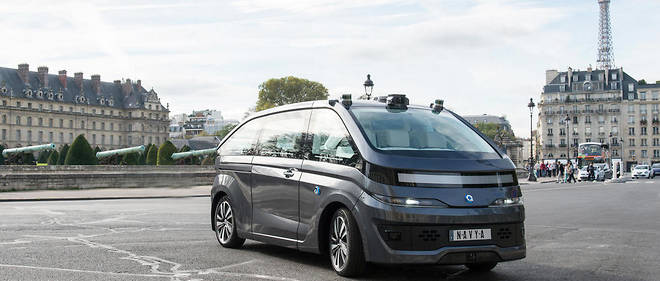Bard&#233; de capteurs, radars et lasers, ce prototype pour jouer le r&#244;le de taxi autonome &#233;lectrique si les tests sont concluants