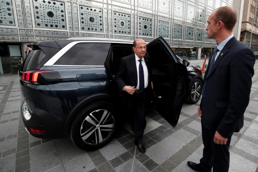 Le président libanais Michel Aoun, le 25 septembre 2017 à Paris © BENOIT TESSIER POOL/AFP/Archives