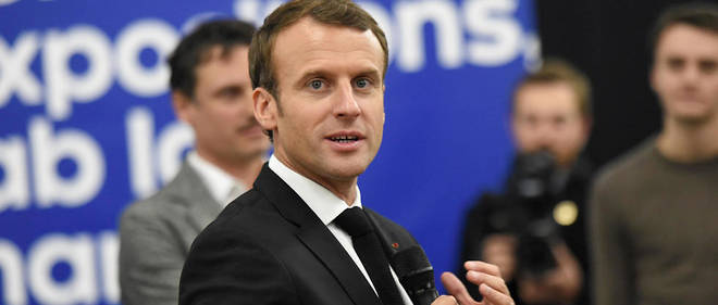 Emmanuel Macron en d&#233;placement &#224; Roubaix, le 13 novembre 2017.