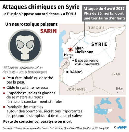 Attaques chimiques en Syrie © Gal ROMA, Laurence CHU, Simon MALFATTO, Laurence SAUBADU AFP