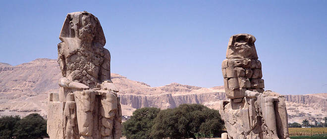 Les statues ont &#233;t&#233; d&#233;couvertes pr&#232;s des colosses de Memnon &#224; Louxor.
