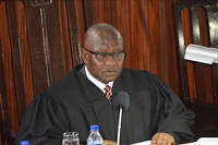 Le président de la Cour suprême du Liberia, Francis Korkpor, en novembre 2017.