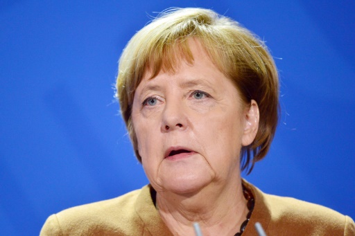Angela Merkel, le 7 décembre 2017 à Berlin © Maurizio Gambarini dpa/AFP