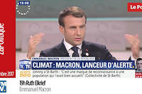ZaPolitique&nbsp;-&nbsp;Climat&nbsp;: Emmanuel Macron, lanceur d'alerte