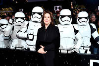  La présidente de Lucasfilm Kathleen Kennedy lors de l'avant-première mondiale du Réveil de la Force, le 14 décembre 2015 à Los Angeles.   (C)Alberto E. Rodriguez