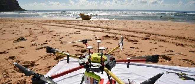 Australie: des drones surveillent les plages a la recherche de requins