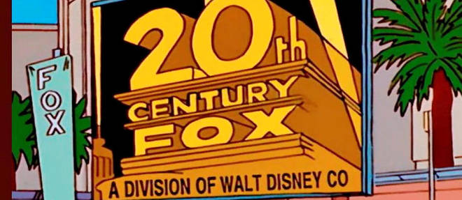 Les studios cin&#233;ma de la Fox appartiennent d&#233;sormais &#224; Disney. Une fusion qu'avaient d&#233;j&#224; imagin&#233;es Les Simpson en 1998 &#160;!