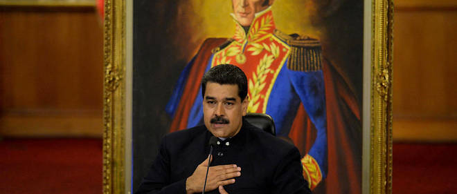 Nicol&#225;s Maduro lors d'une conf&#233;rence de presse, le 17 octobre dernier.